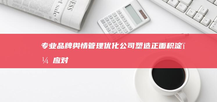 专业品牌舆情管理优化公司：塑造正面积淀，应对网络挑战